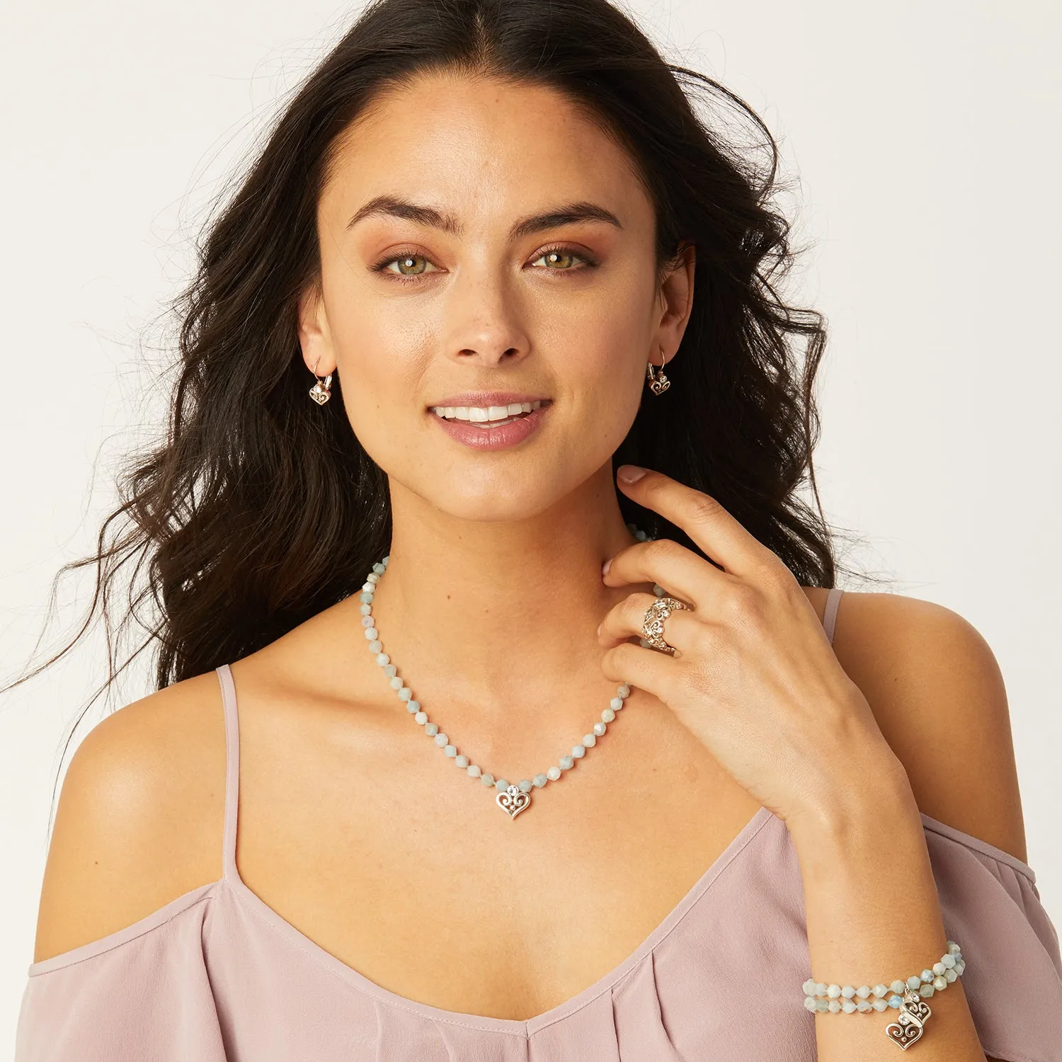 Alcazar Heart Short Necklace