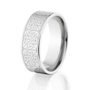 Cobalt Wedding Ring: Custom Celtic Wedding Ring