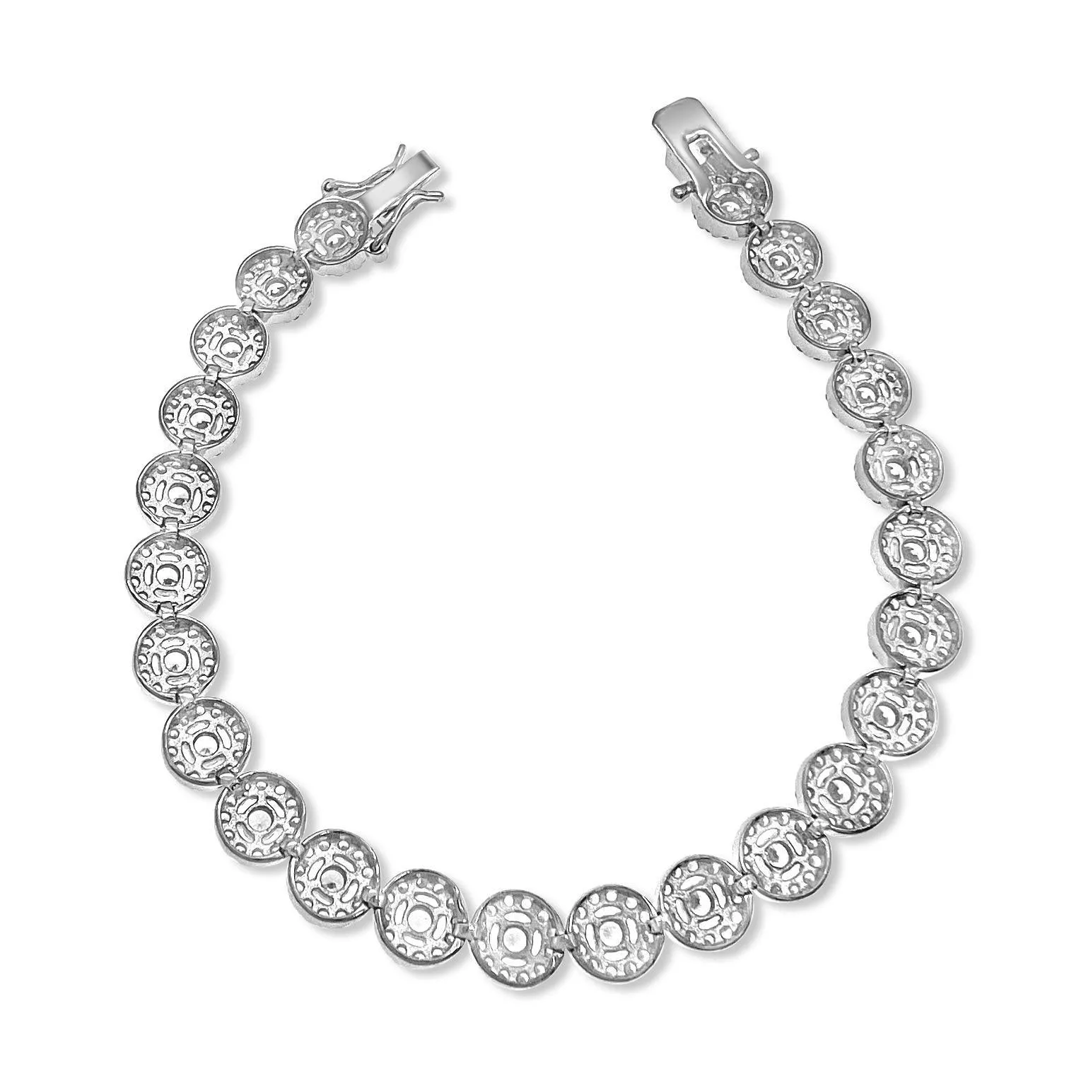 Tennis Bracelet 925 Sterling Silver Size 8 inch